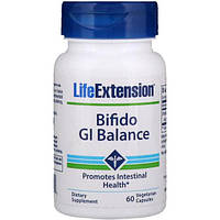 Пробиотик Life Extension Bifido GI Balance 60 Veg Caps NX, код: 7667225