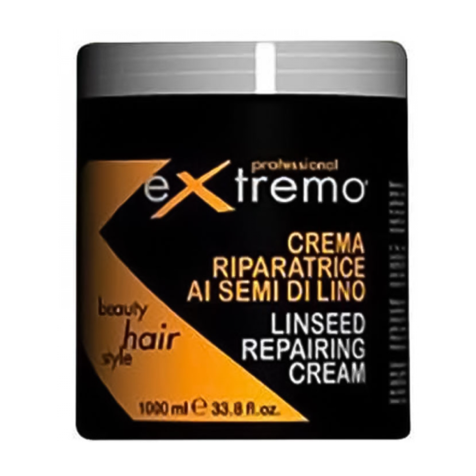 Відновлююча маска для волосся з лляною олією Extremo Linseed Repairing Cream, 1000 мл (EX400)