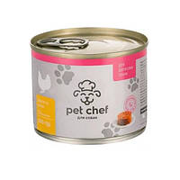 Консервы для собак Pet Chef паштет с курицей 200 г (4820255190129) GG, код: 7995060