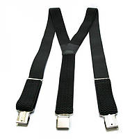 Подовжені підтяжки Gofin suspenders Y-подібні 4 см Чорні (PBP-4657) SC, код: 1388525