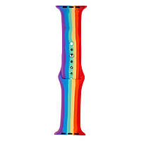 Ремешок Anchor для Apple Watch Band Silicone One-Piece Size-S 38 40mm Цвет Rainbow UP, код: 6984506