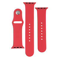 Ремешок Band Silicone Two-Piece для Apple Watch 38 Apple Watch 40mm Rose red UL, код: 7444086