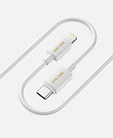 Кабель Luxe Cube USB Type C-Lightning, 3А, 1м, белый (8886668686693) NB, код: 6713460