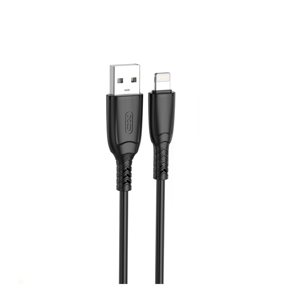 Кабель XO Lightning NB245 Suluo series silicone Data Cable 2.4A 1m Black