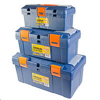 Ящики для инструментов с пластиковыми замками MASTERTOOL 3 шт 14 17 20 (79-2006) UL, код: 8215993