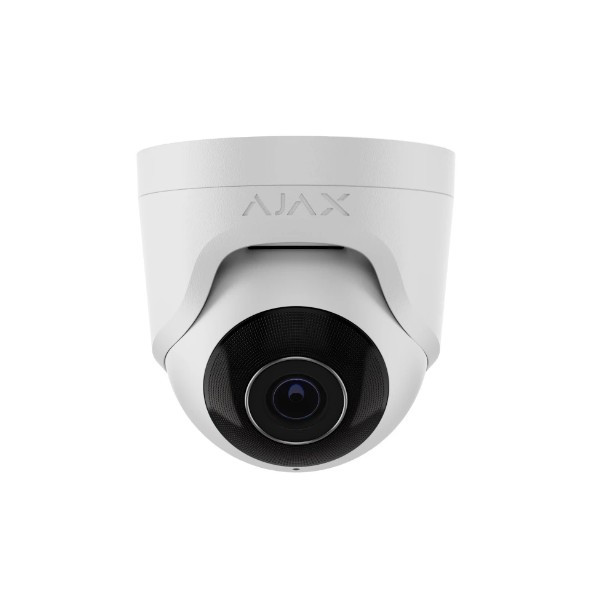 Дротова охоронна IP-камера Ajax TurretCam (8 Mp/2.8 mm) white