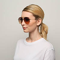 Солнцезащитные очки LuckyLOOK унисекс 851-178 Авиаторы One size Коричневый NX, код: 7445133