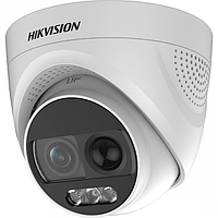2 Мп ColorVu Turbo HD видеокамера Hikvision с PIR датчиком и сиреной DS-2CE72DFT-PIRXOF (2.8 NX, код: 6664640