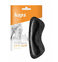 Кожаные наклейки на задник обуви запяточники Kaps Anti Slip Black Чёрные PZ, код: 2733162