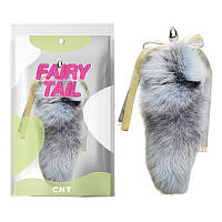 Анальна пробка з пухнастим хвостом Detachable Cross Fluffy Fox Tail Plug Blue 18.5 Cnt SC, код: 8373832