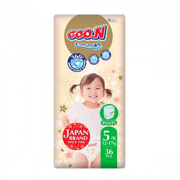 Трусики-підгузки Goo.N Premium Soft (XL, 12-17 кг, 36 шт) F1010101-158