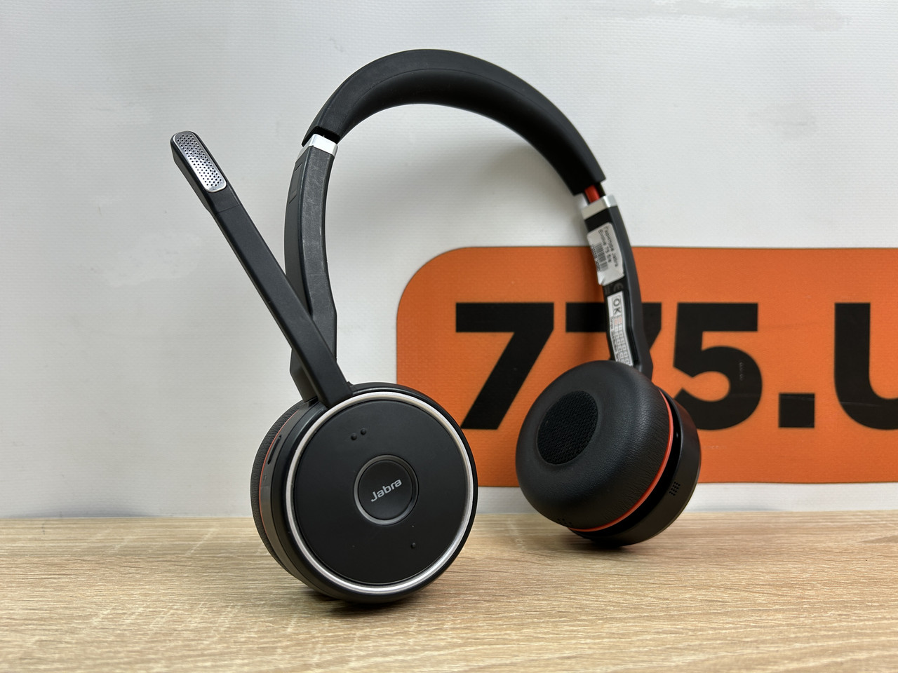 Професійна бездротова Bluetooth гарнітура Jabra Evolve 75 екошкіра, фото 1