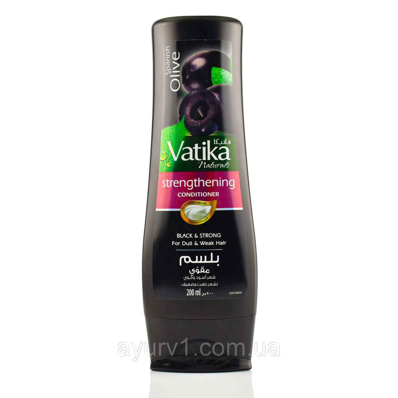 Кондиціонер для волосся з олією Чорних Оливок, Dabur Vatika Conditiner, Black Olive 200 ml