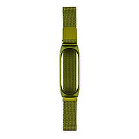 Ремешок Milanese Loop Xiaomi Mi Band 6 Mi Band 5 Mi Band 4 Milanese Loop Зеленый DH, код: 7664853