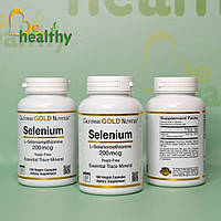 Селен, бездрожжевой, 200 мкг, California Gold Nutrition, 180 вегетарианских капсул