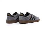 Чоловічі кросівки кеди Adidas handball spezial осінь-весна замшеві сірі. Фото в живу, фото 10