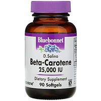 Витамин A Bluebonnet Nutrition Natural Beta-Carotene, 25,000 IU 90 Softgels BM, код: 7679195