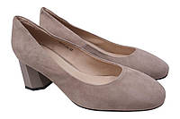Туфлі на підборах жіночі Beratroni Натуральна замша колір Бежевий 6-20DTC 40 QT, код: 7362832
