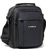 Тканевая мужская наплечная сумка Lanpad LAN3778 Черный LW, код: 8327309