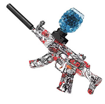 Бластер автоматичний Auto MP 5 Gel Ball з гель кульками орбіз 10500шт eXtream RED