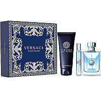 Набор Versace Pour Homme 100 ml туалетная вода, 10 ml туалетная вода, 150 ml гель для душа