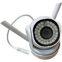 Бездротова камера відеоспостереження вулична Wi-Fi V60 TUYA 4MP 8762 White PZ, код: 8239127