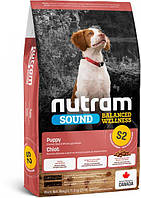 Корм Nutram S2 Sound Balanced Wellness Puppy сухой для щенят с курицей и цельными яйцами 11.4 QT, код: 8451566