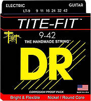 Струны для электрогитары DR LT-9 Tite-Fit Nickel Plated Lite-n-Tite Electric Strings 9 42 GG, код: 7291169