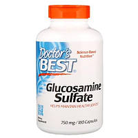 Препарат для суглобів і зв'язок Doctor's Best Glucosamine Sulfate 750 mg 180 Caps DRB-00086 z114-2024