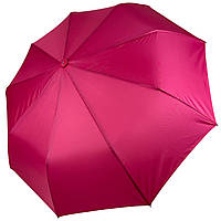 Женский однотонный зонт полуавтомат на 9 спиц антиветер от Toprain цвет розовый 0119-8 z116-2024