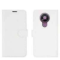 Чехол-книжка Litchie Wallet для Nokia 3.4 White BB, код: 6761709