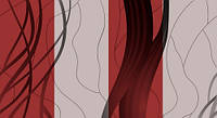 Обои на бумажной основе Шарм 140-05 моющиеся Стрим Декор красно-серые (0,53х10м.) PZ, код: 2580810