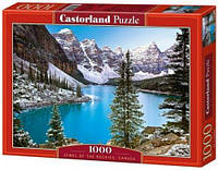 Пазлы Castorland Голубое озеро Jewel of the rockies Canada 1000 элементов PZ, код: 2595824