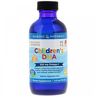 Омега 3 Nordic Naturals Children's DHA 530 mg 4 fl oz 119 ml Strawberry IX, код: 7518181