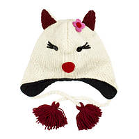 Шапка с ушками детская Kathmandu Animals Hello Kitty Оne size Белый (23037) BM, код: 1483125