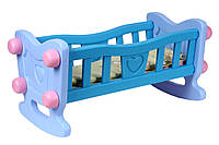 Кроватка для куклы Технок голубая (4197) PR, код: 2328303