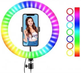 Кільцева LED-лампа RGB MJ38 38 см 220 V 1 кріп.тел + пульт