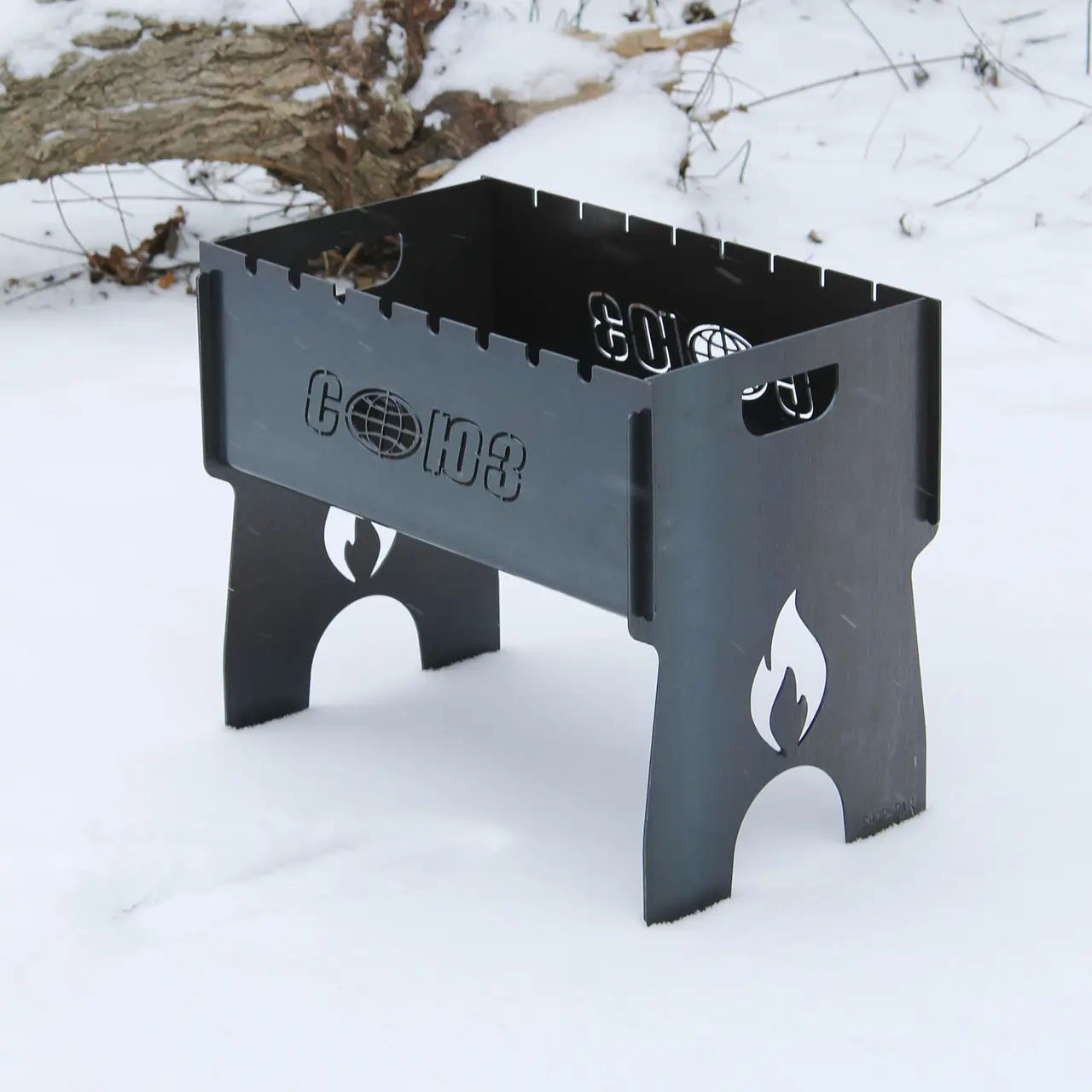 Мангал на 8 шт розбірний з індивідуальним гравіюванням - Союз. Розмір – 500х300х440 мм, фото 1