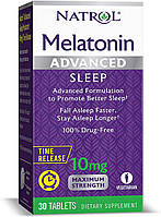 Мелатонин для сна Melatonin Advanced Sleep Natrol 10 мг 30 таблеток OB, код: 7289843