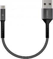 Кабель Intaleo CB0 USB-microUSB 0.2м Black Grey (1283126495632) NX, код: 6713282