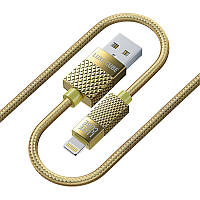 Кабель Luxe Cube Premium USB-Lightning, 1м, золотистый (8886668686150) NX, код: 6713454