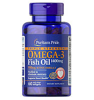 Омега 3 Puritan's Pride Triple Strength Omega-3 Fish Oil 1400 mg (950 mg Active Omega-3) 60 S FT, код: 7518932