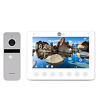 Комплект видеодомофона Neolight NeoKIT HD+ WF Silver с детектором движения и 2 Мп видеопанель PR, код: 7424439
