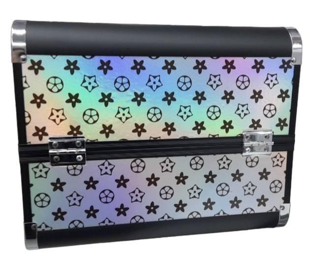 Професійний алюмінієвий кейс для косметики, Louis Vuitton у чорному обідку