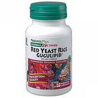 Красный рис Nature's Plus Herbal Actives, Red Yeast Rice Gugulipid 60 Caps BM, код: 7715571