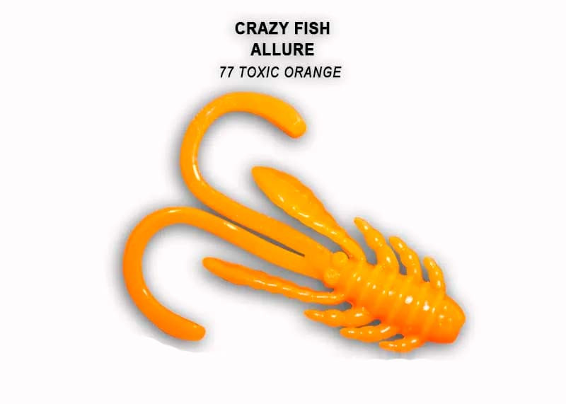 Їстівна силіконова приманка Crazy Fish Allure 1.6" 23-40-77-6 кальмар для форелі, окуня