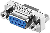 Перехідник обладнання Goobay COM(DB9) F F RS232 адаптер 1:1 Nickel срібний (75.03.2301) QT, код: 7453494