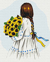 Картина по номерам BrushMe серии Патриот Цветы Украины ©Alla Berezovska 40х50см BS53075 QT, код: 8263856