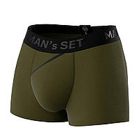 Мужские анатомические боксеры из хлопка Anatomic Classic 2.0 Black Series хаки MAN's SET L ET, код: 7845329