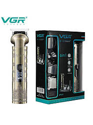 Машинка для стрижки волосся VGR V-109 6в1 із зарядкою від USB
